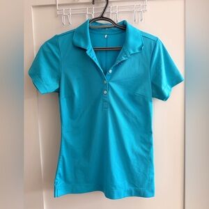 Nike Women's Turquoise Short-Sleeve Polo